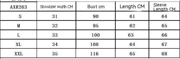 Size chart for women’s cashmere puff sleeve top including measurements for shoulder, bust, length, and sleeve length.