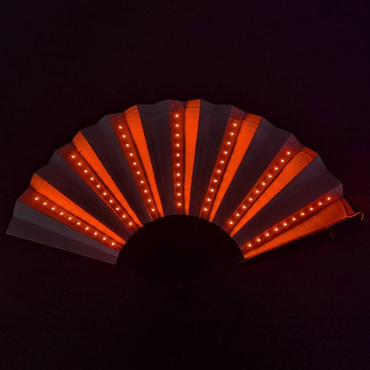 LED Luminous Fan Color Folding Fan - Glow Goddess