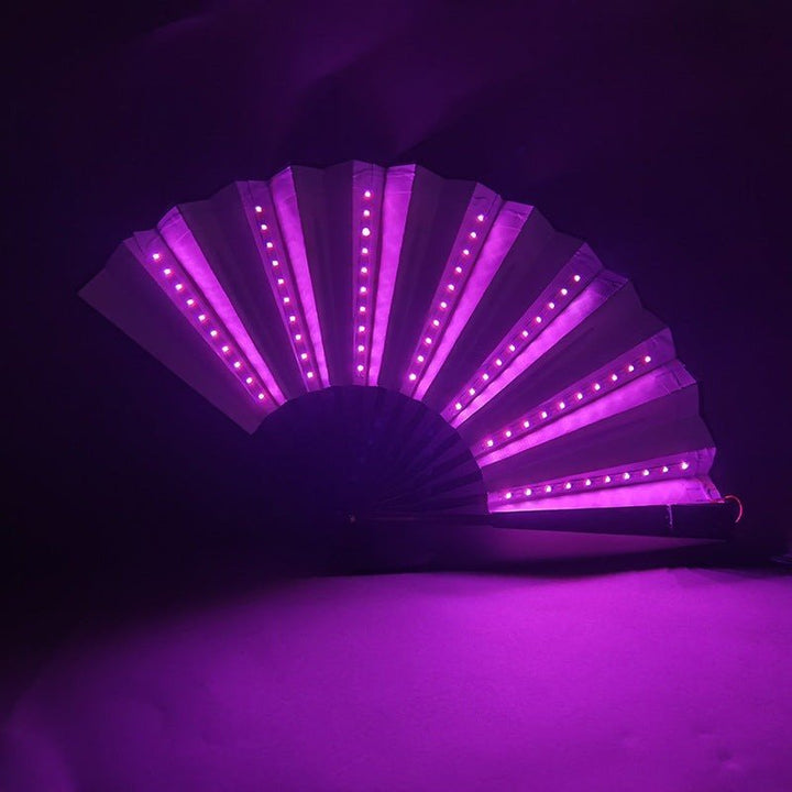 LED Luminous Fan Color Folding Fan - Glow Goddess