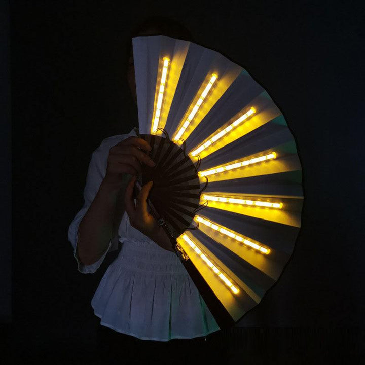 LED Luminous Fan Color Folding Fan - Glow Goddess