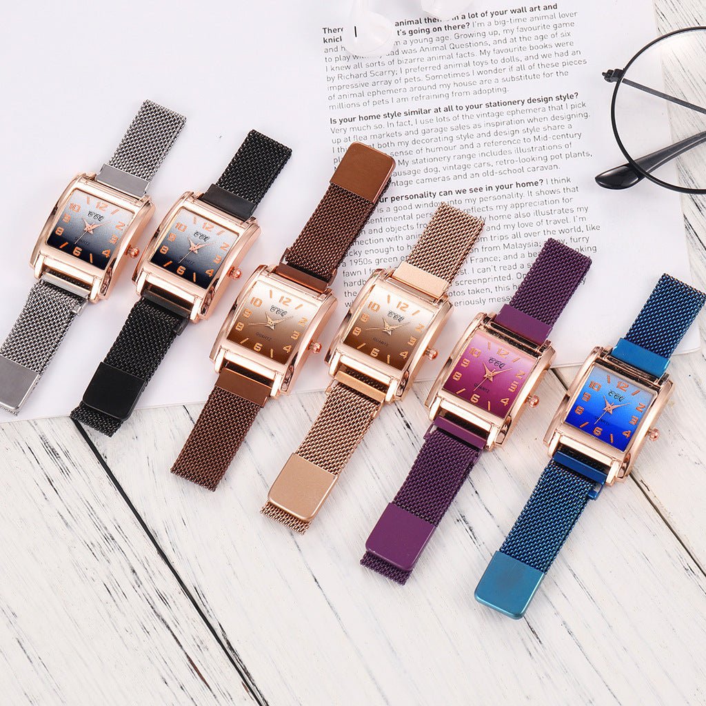 Magnetic buckle casual quartz female watch - Glow Goddess