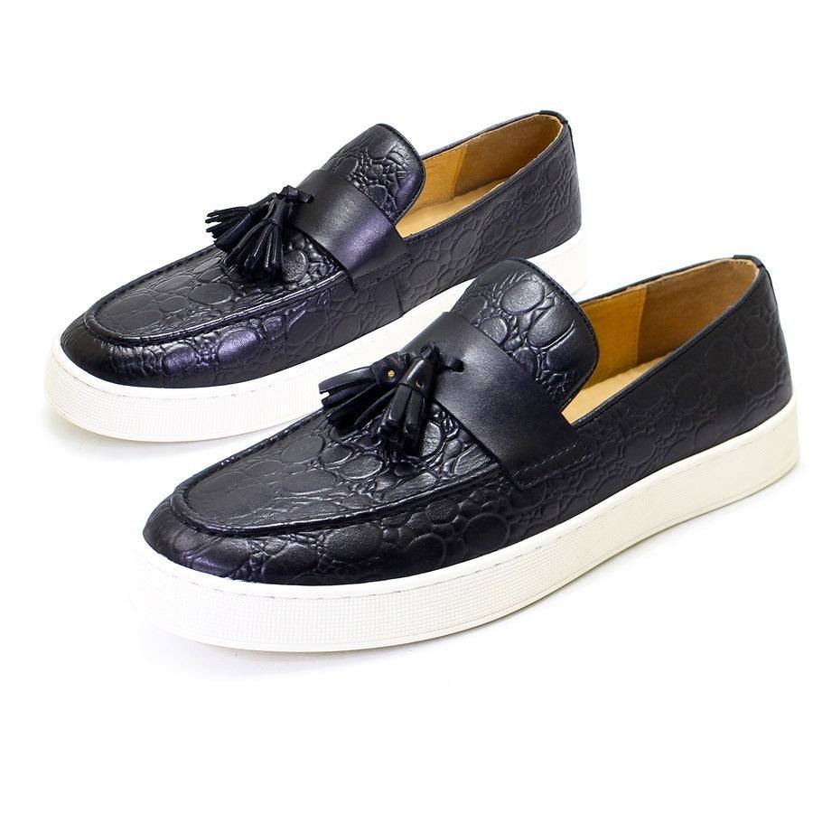 Men's Flat Casual Leather Shoes - Glow Goddess