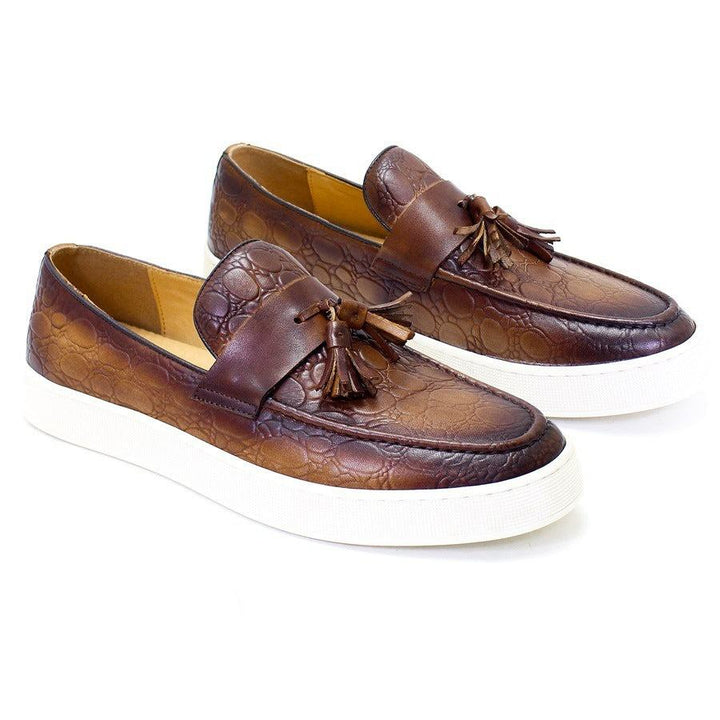 Men's Flat Casual Leather Shoes - Glow Goddess