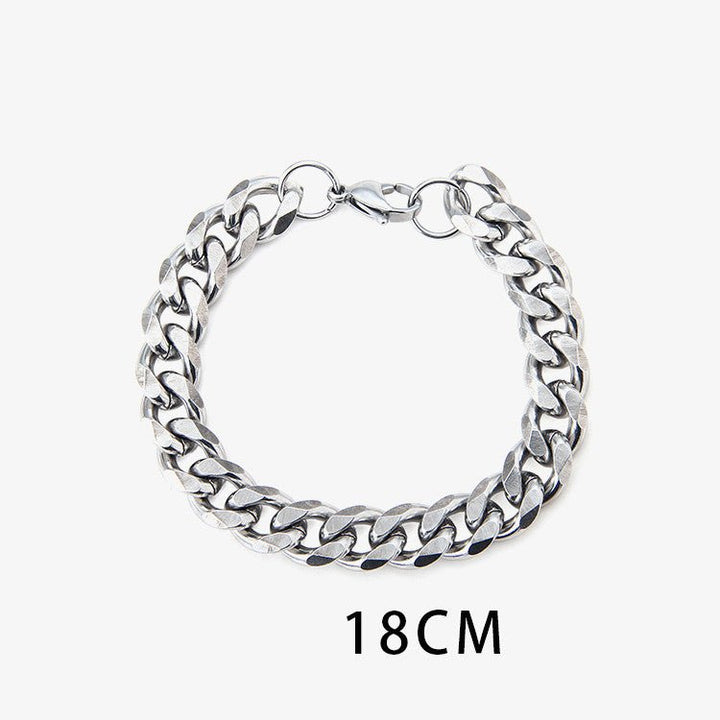 Men's High Street Hip Hop Titanium Steel Cuban Necklace - Glow Goddess