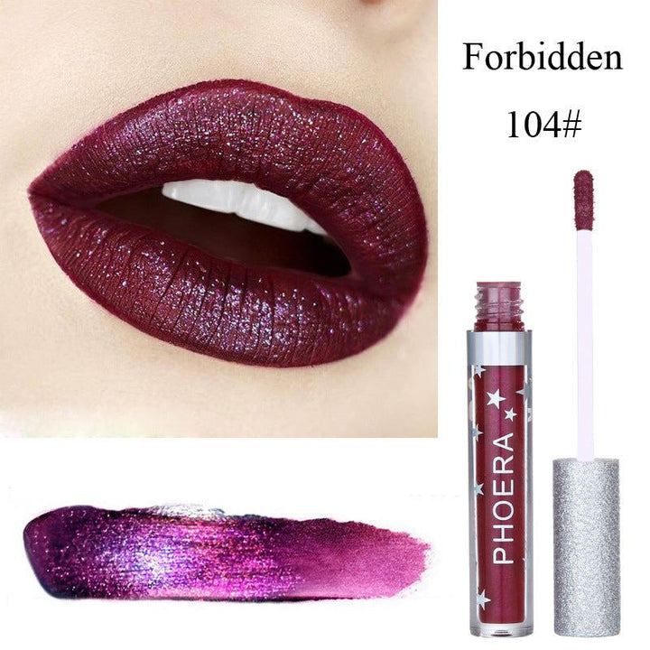 Moisturizing Candy Color Lip Gloss Waterproof Glitter Liquid Lipstick Long Lasting Makeup Lipstick - Glow Goddess