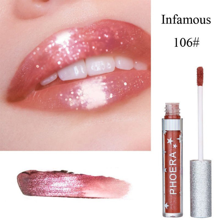 Moisturizing Candy Color Lip Gloss Waterproof Glitter Liquid Lipstick Long Lasting Makeup Lipstick - Glow Goddess