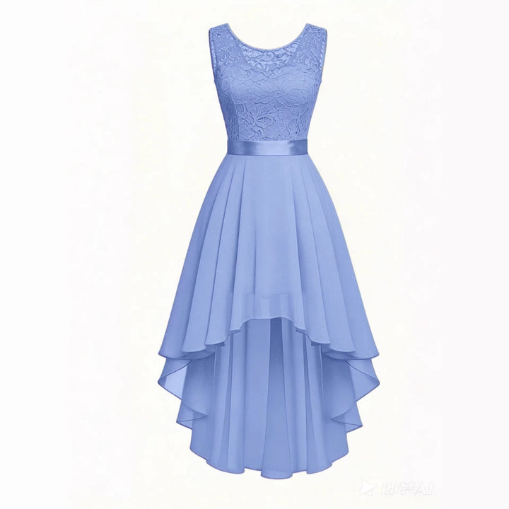 New Front - short Back - long Slim - fit Sleeveless Dress - Glow Goddess