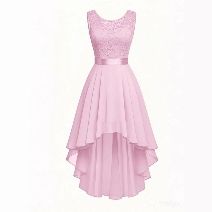 New Front - short Back - long Slim - fit Sleeveless Dress - Glow Goddess