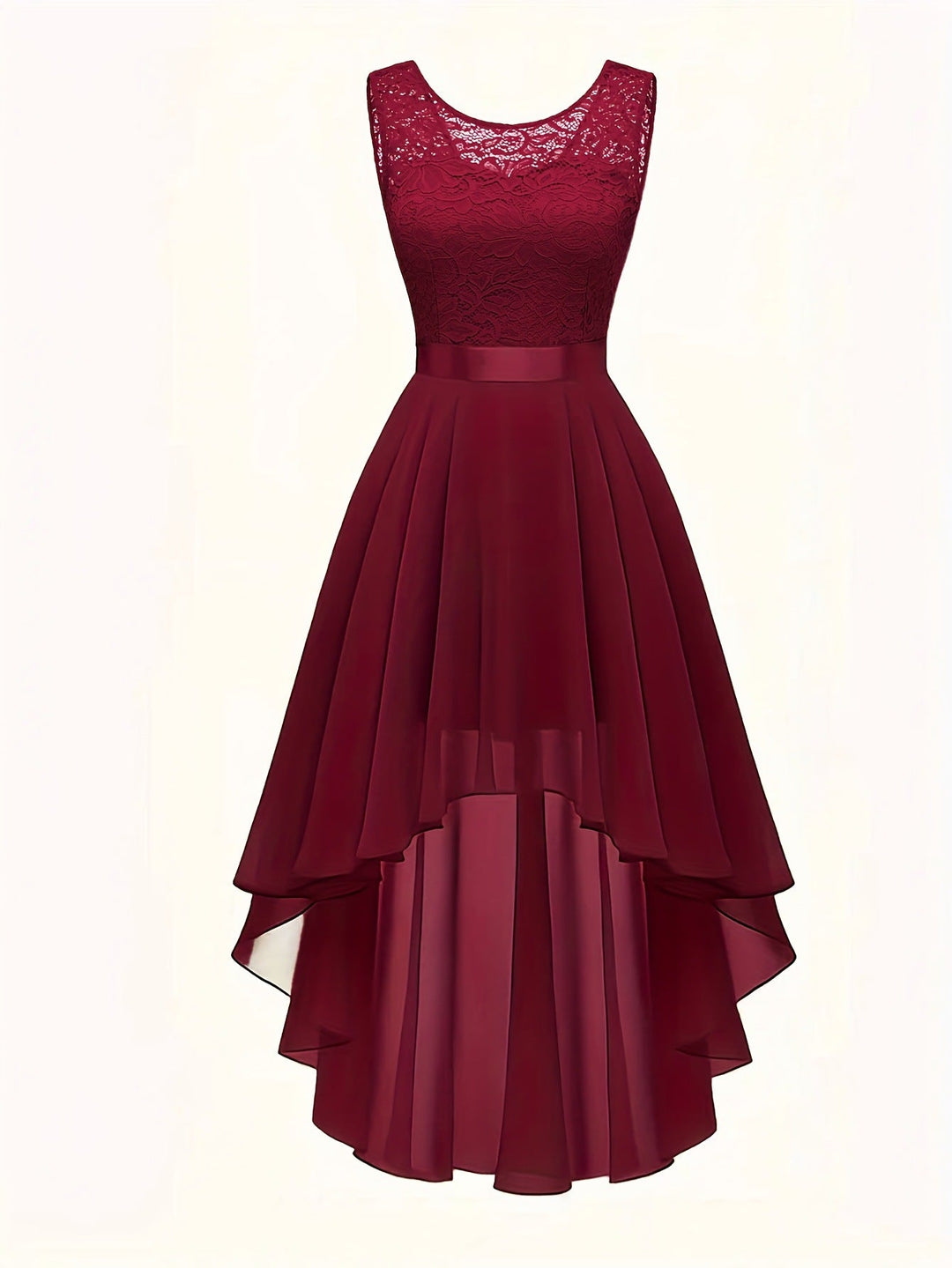 New Front - short Back - long Slim - fit Sleeveless Dress - Glow Goddess