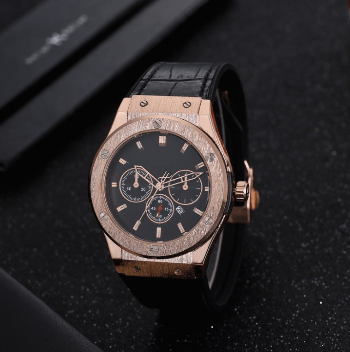 Men’s Swiss sports watch with ghost head silicone strap, quartz movement, 40.5mm round dial, and alloy case