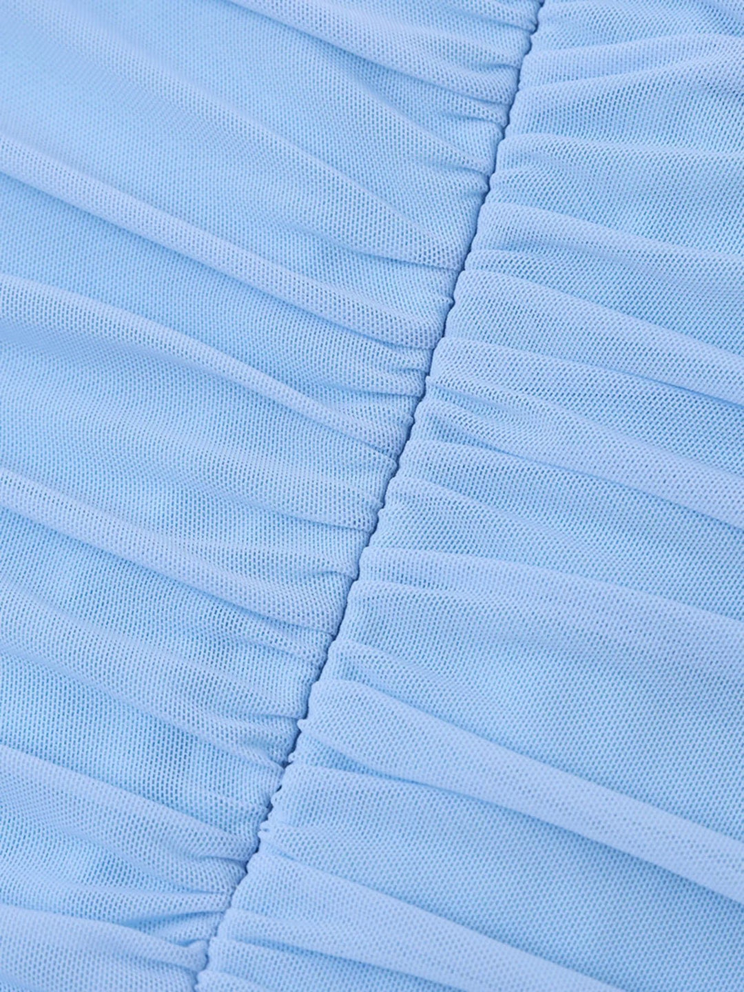 Off-Shoulder Ruched Mermaid Dress with fitted ruched bodice and elegant mermaid flare.