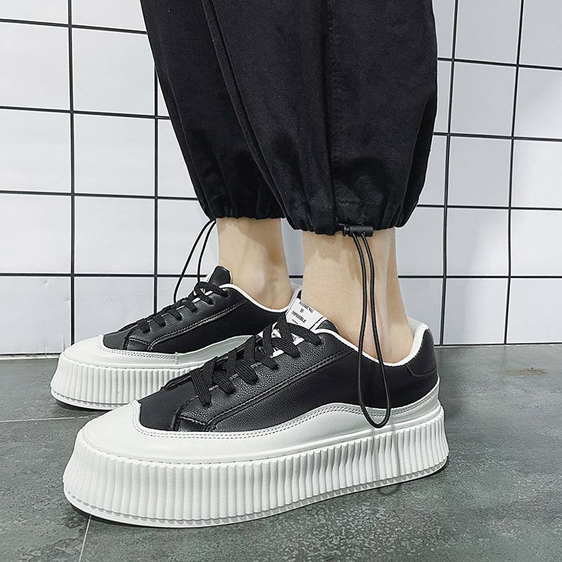 Outdoor Trendy White Shoes Lace - up Breathable Men - Glow Goddess