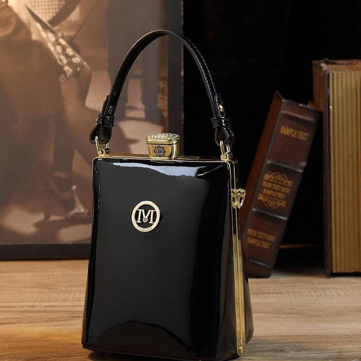 Patent Leather Glossy One Shoulder Can Be Crossbody Bag Light Luxury All - matching - Glow Goddess