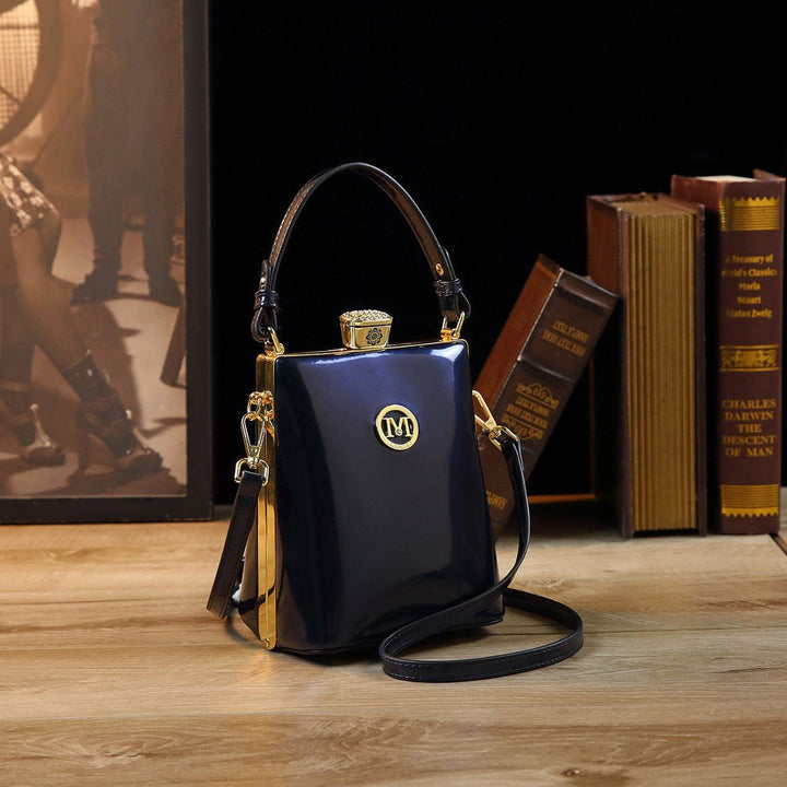 Patent Leather Glossy One Shoulder Can Be Crossbody Bag Light Luxury All - matching - Glow Goddess