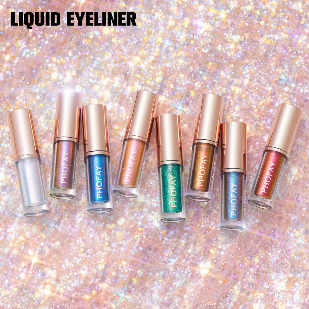 PHOFAY Liquid Glitter Eyeliner Set - Glow Goddess