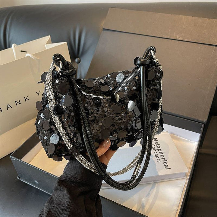 Pouches Women's Sequined Chain Shoulder Messenger Bag - Glow Goddess