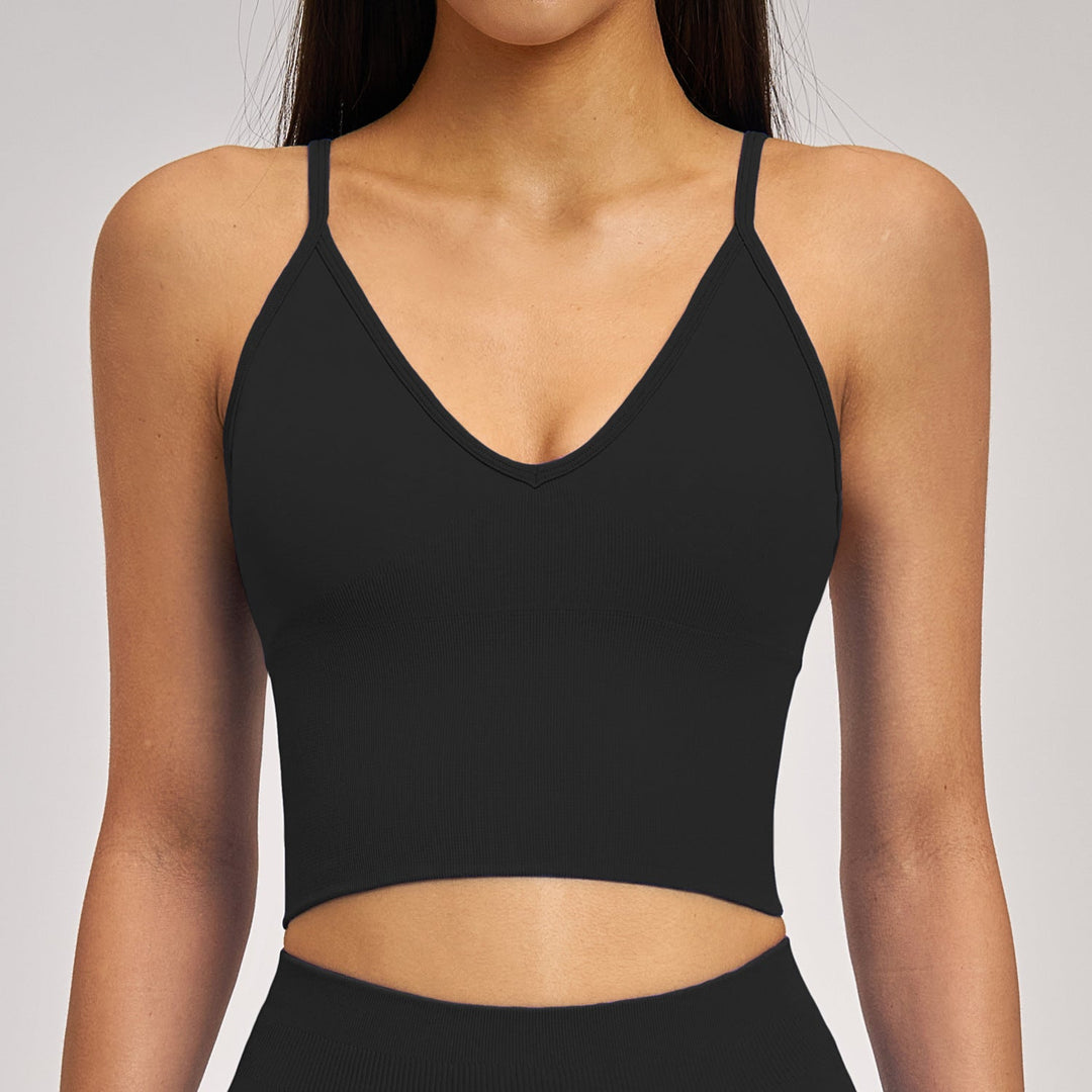 Seamless Shockproof Yoga Bra Quick - Drying Sports Top - Glow Goddess