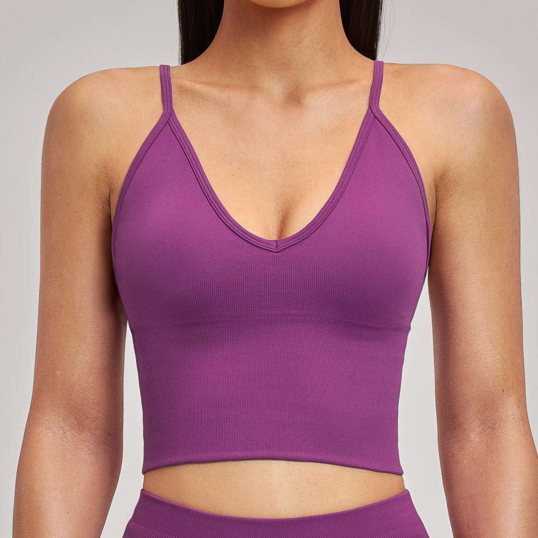 Seamless Shockproof Yoga Bra Quick - Drying Sports Top - Glow Goddess