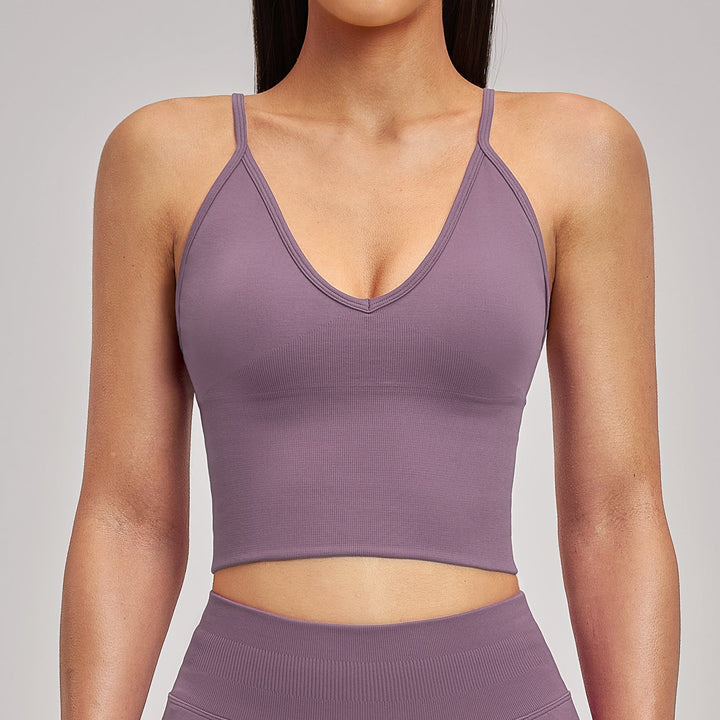 Seamless Shockproof Yoga Bra Quick - Drying Sports Top - Glow Goddess