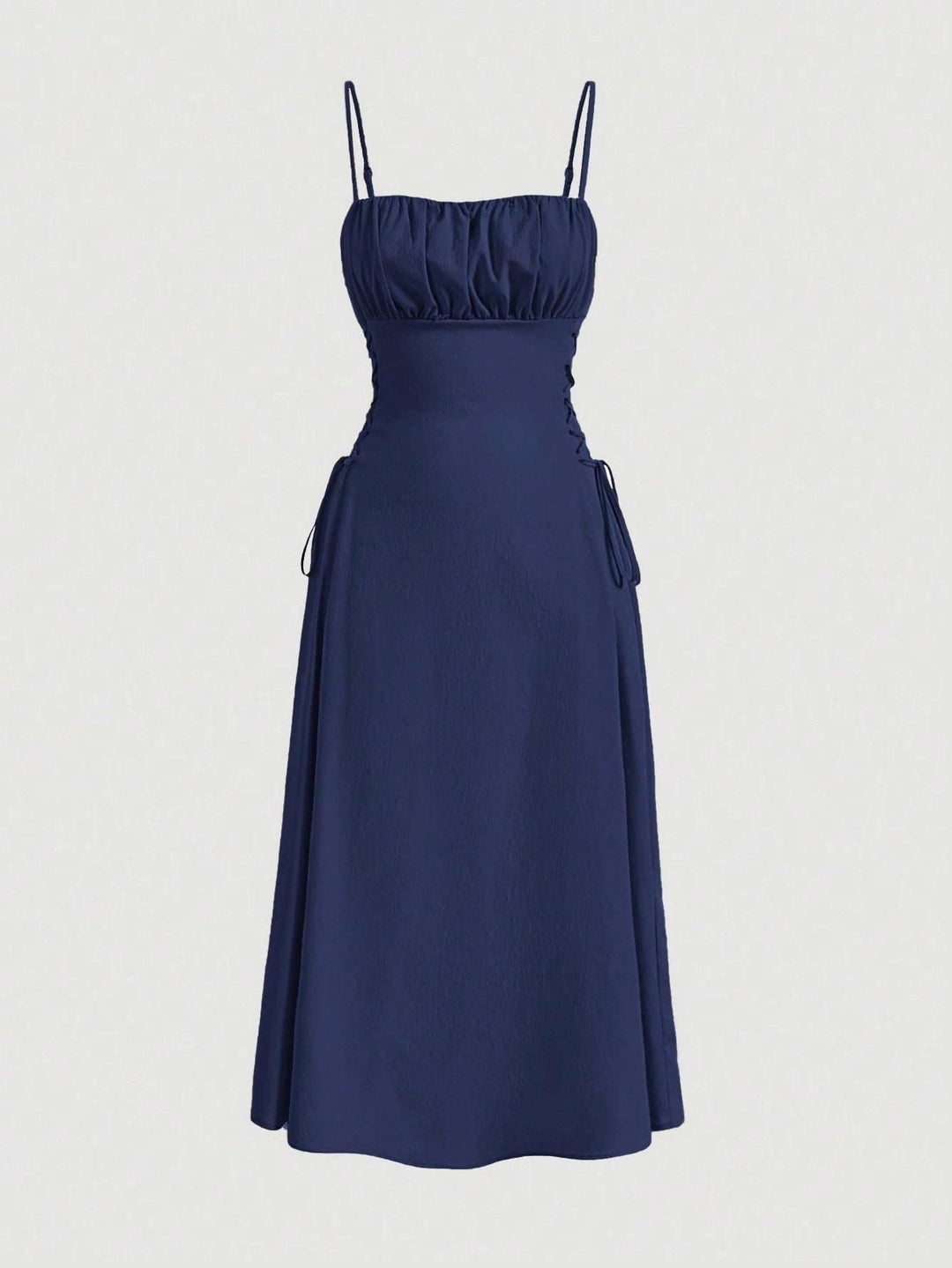 Spaghetti Straps Chest Wrap Waist - tight Long Dress - Glow Goddess