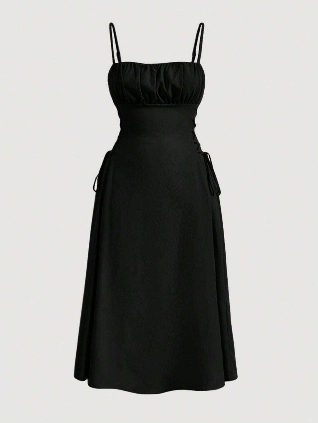 Spaghetti Straps Chest Wrap Waist - tight Long Dress - Glow Goddess