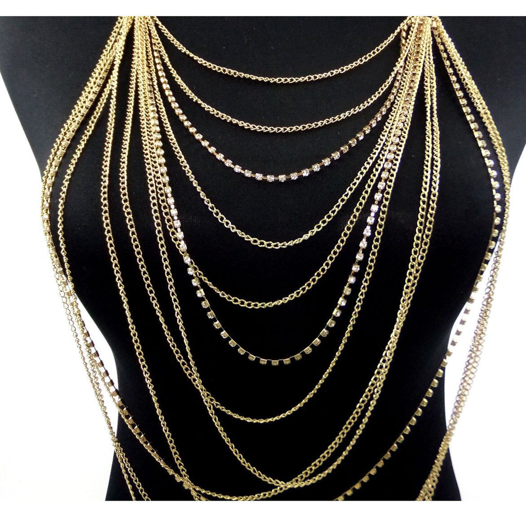 Tassel Diamond Multilayer Body Chain - Glow Goddess