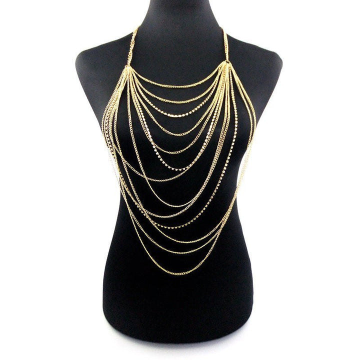 Tassel Diamond Multilayer Body Chain - Glow Goddess