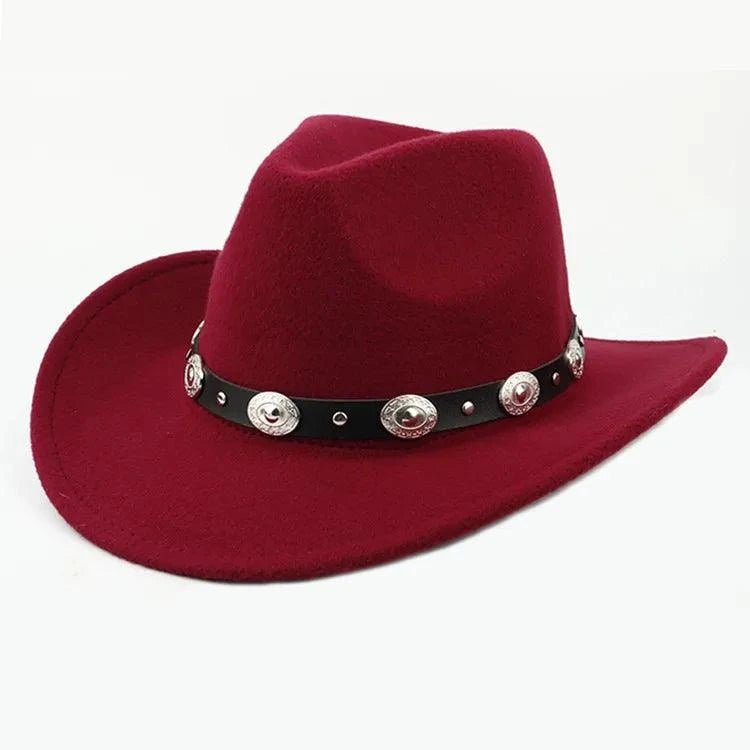 Unisex Spring & Summer Wool Cowboy Jazz Hat – Roll - Up Brim Sunshade Style for Men & Women - Glow Goddess