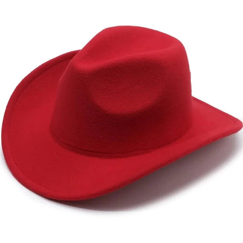 Unisex Spring & Summer Wool Cowboy Jazz Hat – Roll - Up Brim Sunshade Style for Men & Women - Glow Goddess