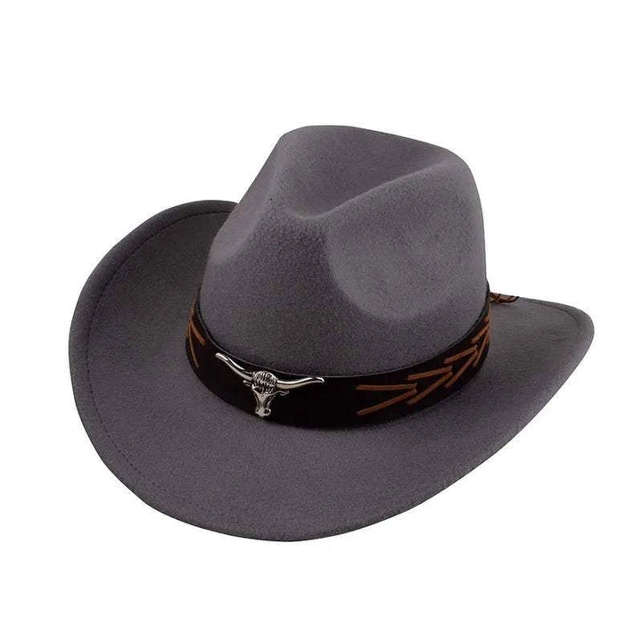 Unisex Spring & Summer Wool Cowboy Jazz Hat – Roll - Up Brim Sunshade Style for Men & Women - Glow Goddess