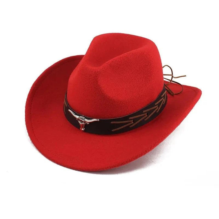 Unisex Spring & Summer Wool Cowboy Jazz Hat – Roll - Up Brim Sunshade Style for Men & Women - Glow Goddess