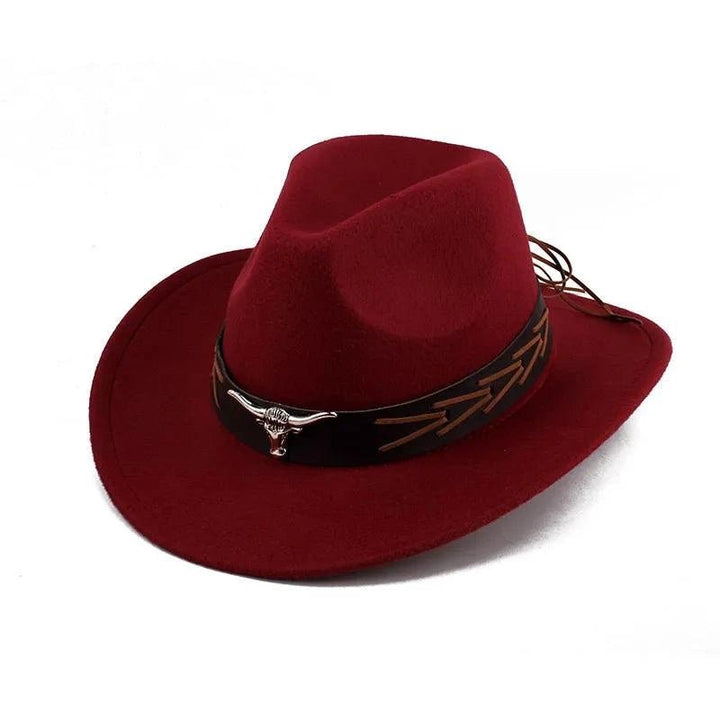Unisex Spring & Summer Wool Cowboy Jazz Hat – Roll - Up Brim Sunshade Style for Men & Women - Glow Goddess