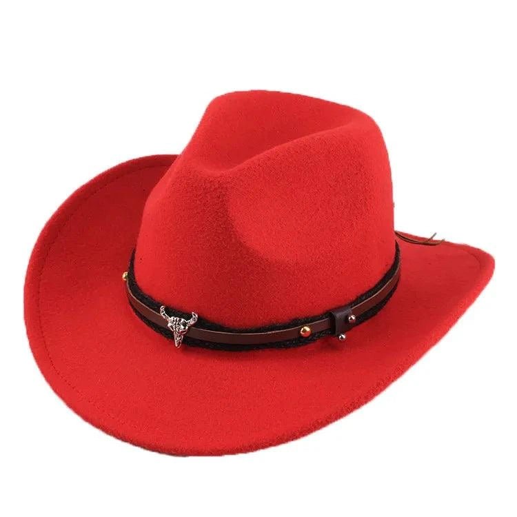 Unisex Spring & Summer Wool Cowboy Jazz Hat – Roll - Up Brim Sunshade Style for Men & Women - Glow Goddess