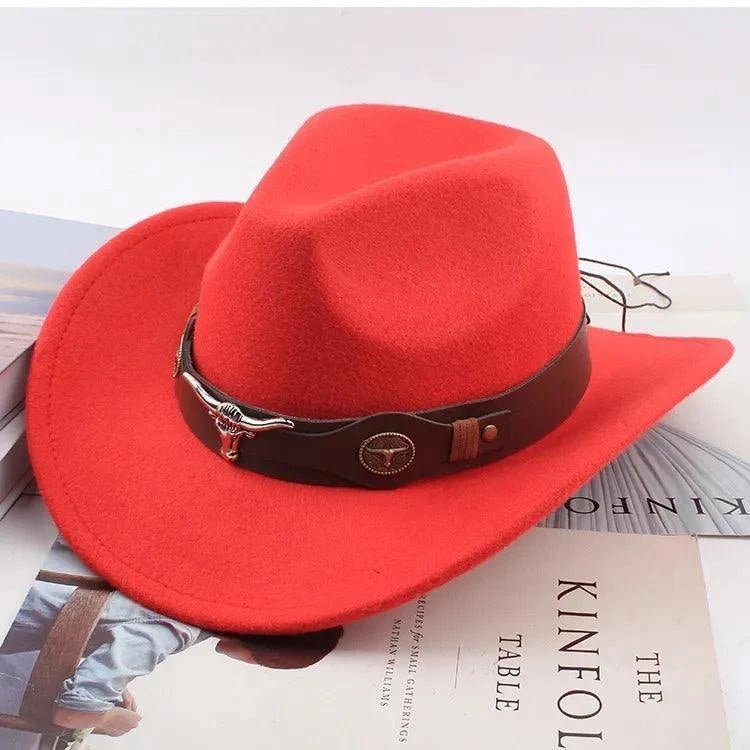 Unisex Spring & Summer Wool Cowboy Jazz Hat – Roll - Up Brim Sunshade Style for Men & Women - Glow Goddess