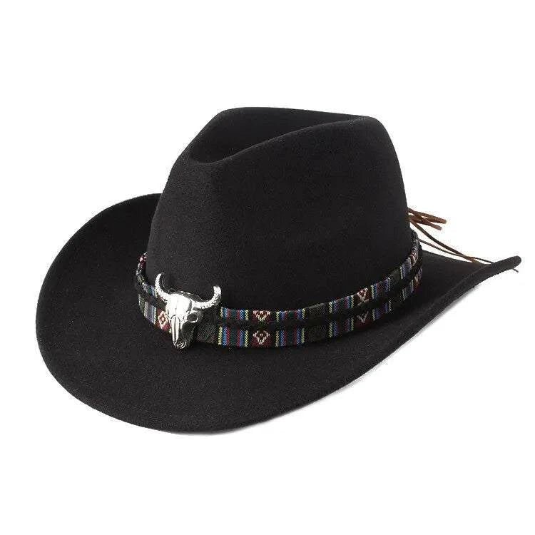 Unisex Spring & Summer Wool Cowboy Jazz Hat – Roll - Up Brim Sunshade Style for Men & Women - Glow Goddess