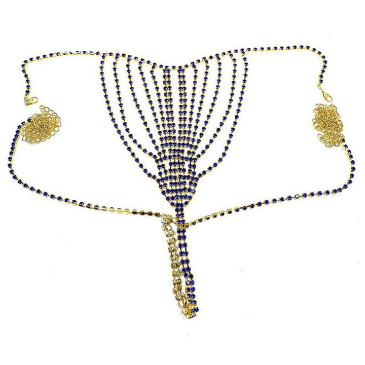 Woman Bikini Style Rhinestone Waist Chain Accessories - Glow Goddess