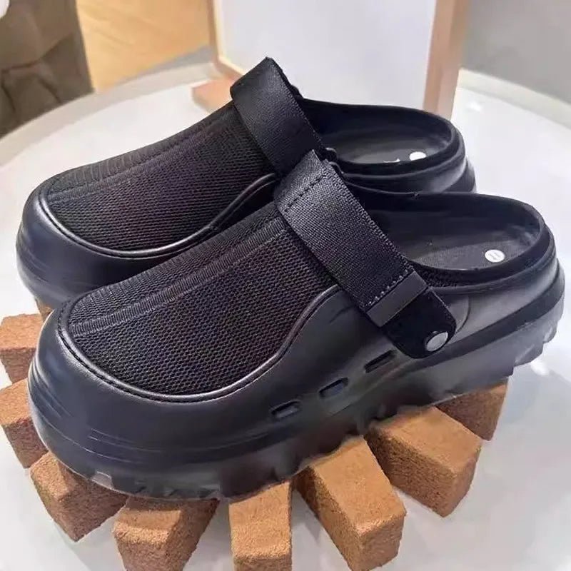 Women Mesh Slippers Flats Mules Shoes Slingback Beach Sandals Summer 2025 Brand Sport Sneakers Casual Walking Sandalias De Mujer - Glow Goddess