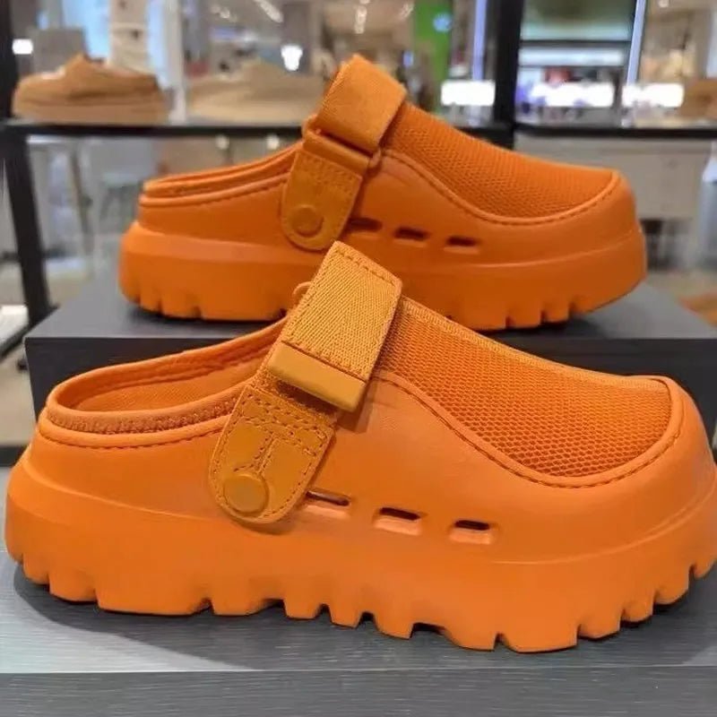 Women Mesh Slippers Flats Mules Shoes Slingback Beach Sandals Summer 2025 Brand Sport Sneakers Casual Walking Sandalias De Mujer - Glow Goddess