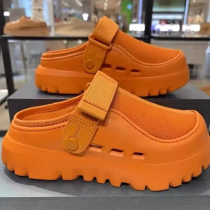 Women Mesh Slippers Flats Mules Shoes Slingback Beach Sandals Summer 2025 Brand Sport Sneakers Casual Walking Sandalias De Mujer - Glow Goddess