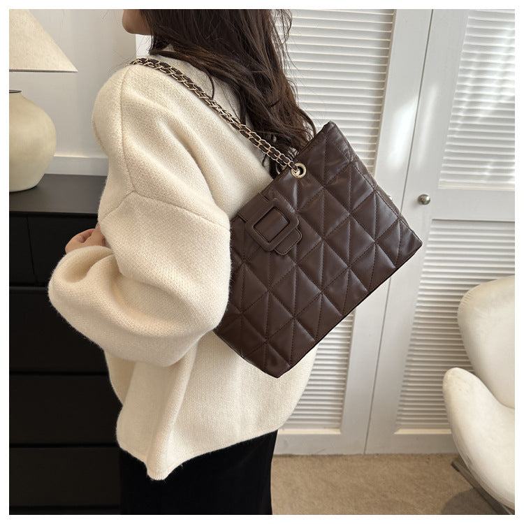 Women Shoulder Bags New Trendy Chic Chanel - style Rhombus Chain Bag - Glow Goddess
