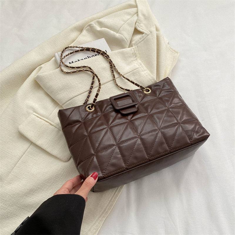 Women Shoulder Bags New Trendy Chic Chanel - style Rhombus Chain Bag - Glow Goddess