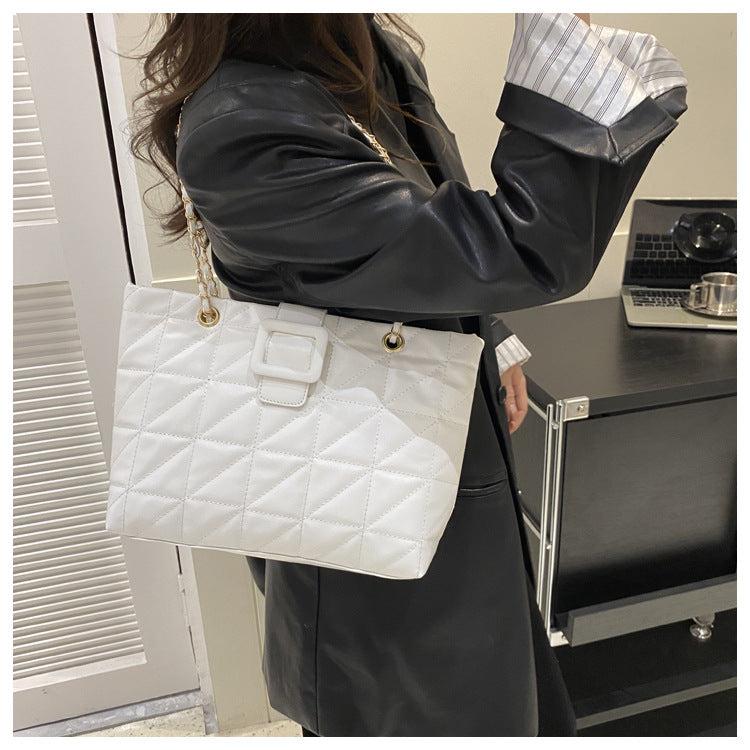 Women Shoulder Bags New Trendy Chic Chanel - style Rhombus Chain Bag - Glow Goddess