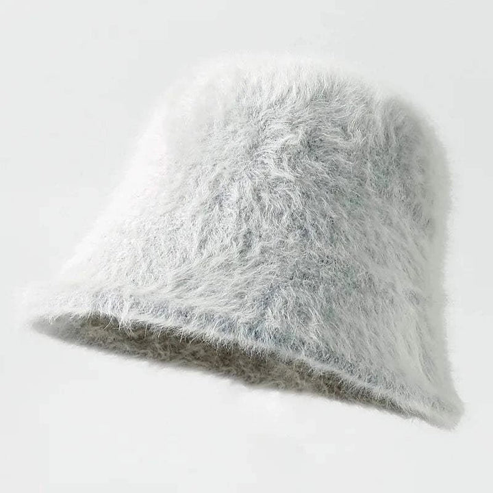 Women's Autumn Winter Rabbit Plush Bucket Hat | Warm & Trendy - Glow Goddess