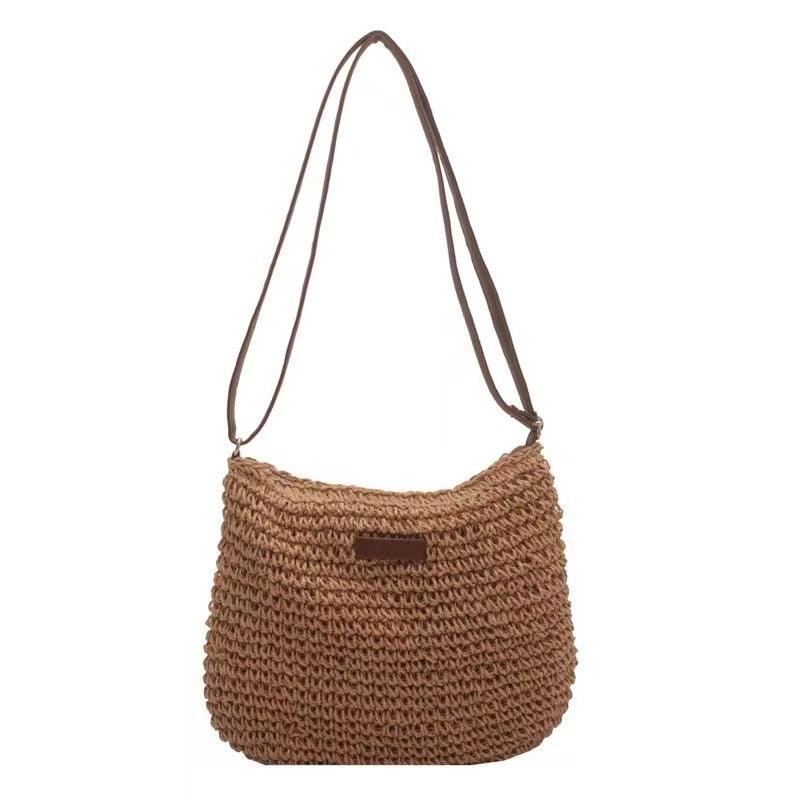 Women's Crossbody Straw Bag Simple Shoulder - Glow Goddess