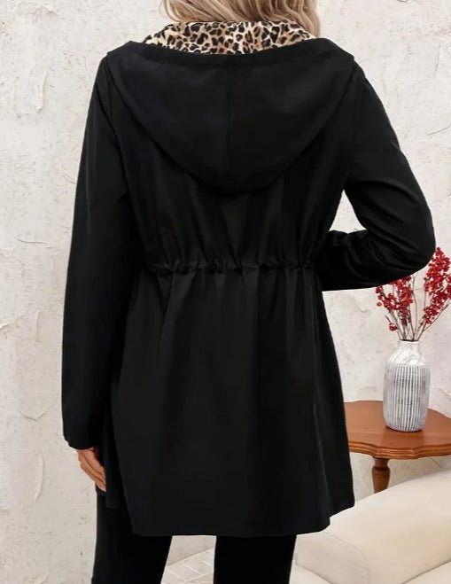 Women's Double - sided Reversible Hooded Zipper Jacket - Glow Goddess