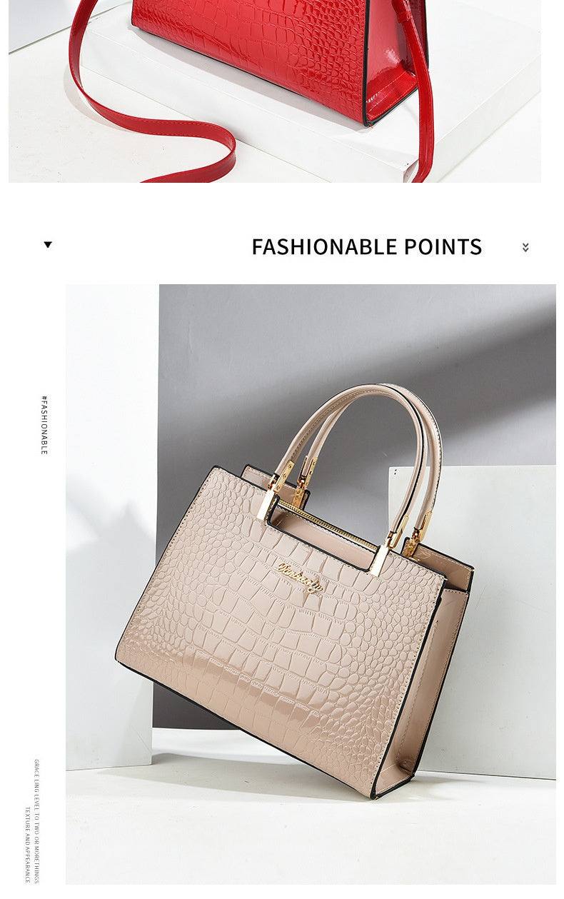 Women's Fashion Patent Leather Shoulder Bag - Glow Goddess