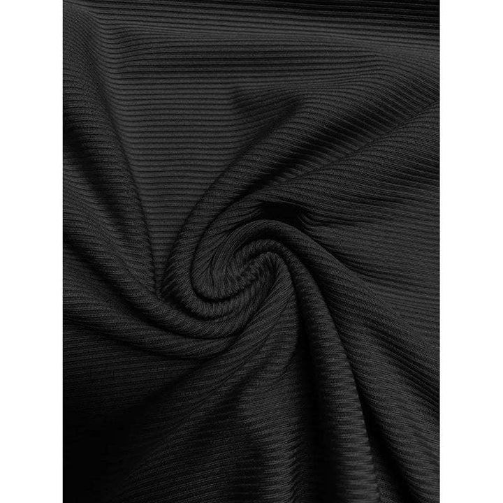 Womens Long Sleeves Ribbed Knit Tunic Shirts Scoop Neck Button - Up Tops Slim Fit Blouses - Glow Goddess