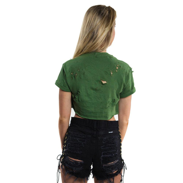 Women’s Ripped Denim Shorts – High - Waist Cotton Summer Jean Shorts - Glow Goddess