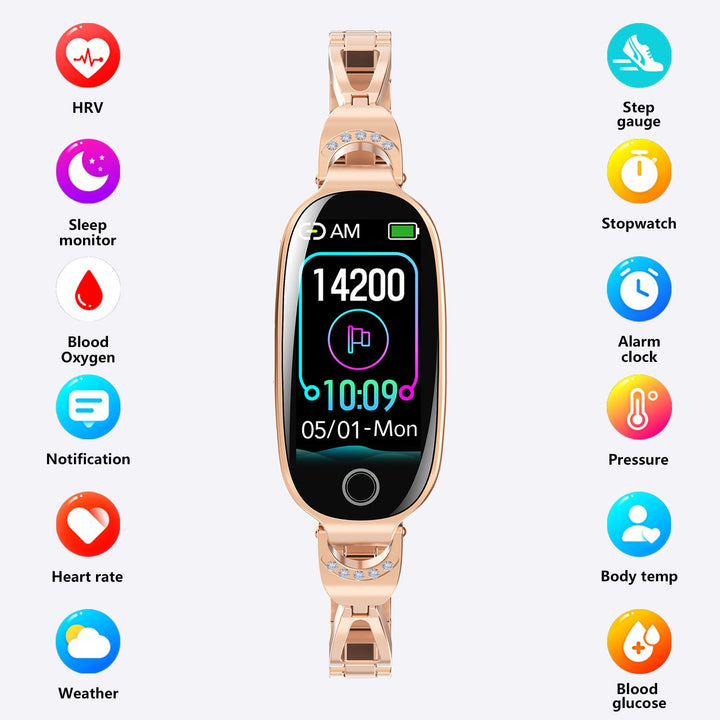 Women's Smart Watch Non - invasive Blood Glucose Menstrual Reminder - Glow Goddess