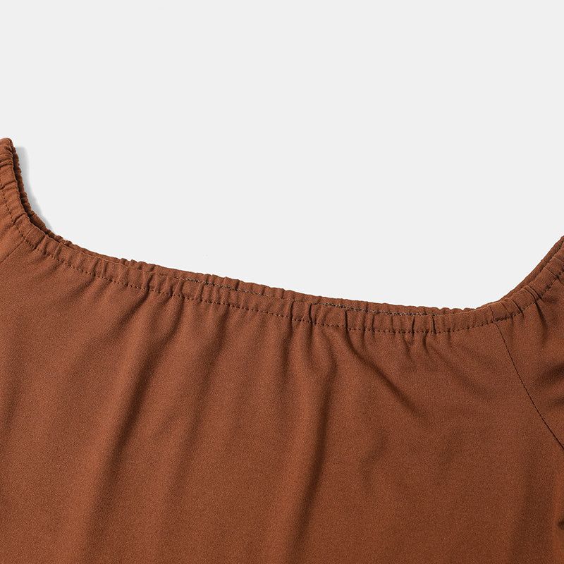 Women's Solid Color Western Cowgirl Style Off - Shoulder Fringe Top - Sexy Slim Fitted Long Sleeve Tassel Blouse - Glow Goddess